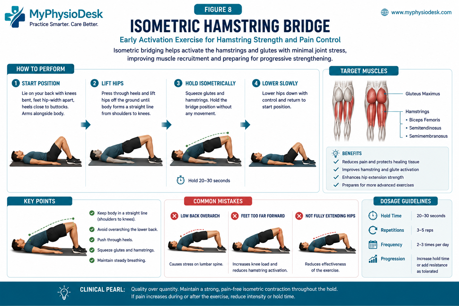 Isometric Hamstring Bridge Exercise